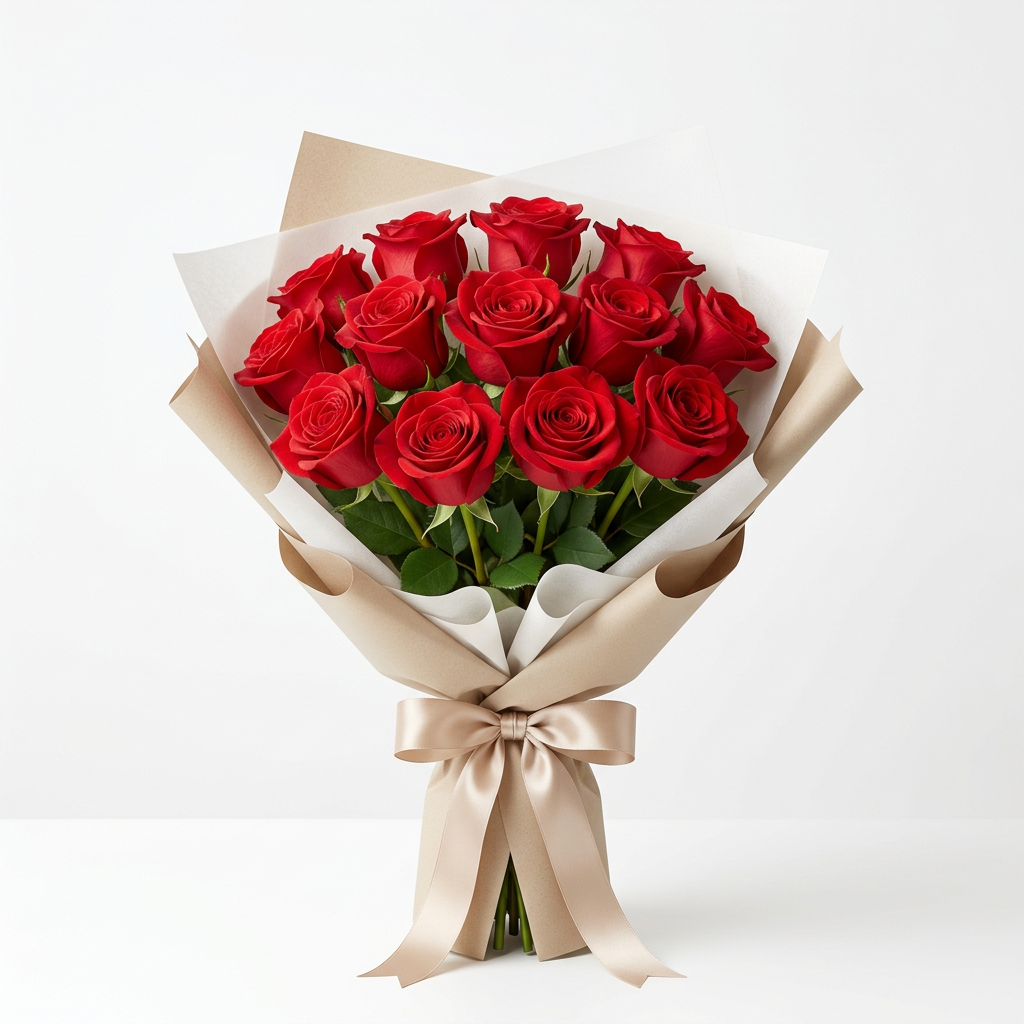 Ramo Elegante 12 Rosas Premium