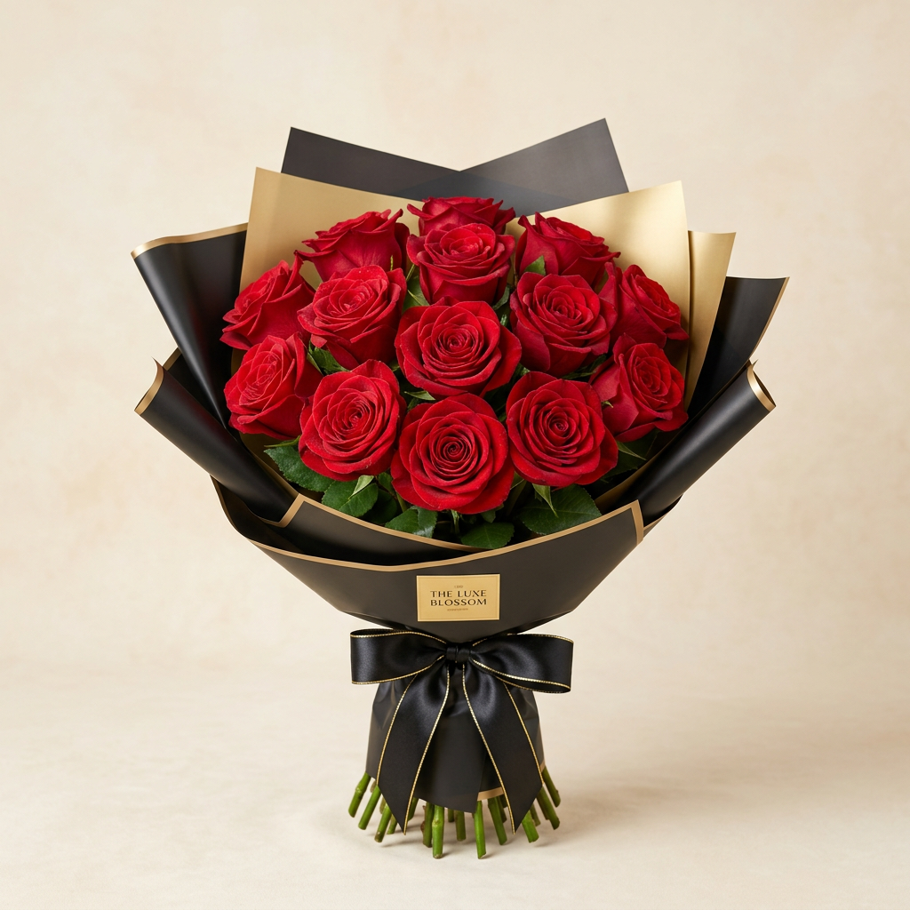 Ramo Deluxe 12 Rosas + Detalle